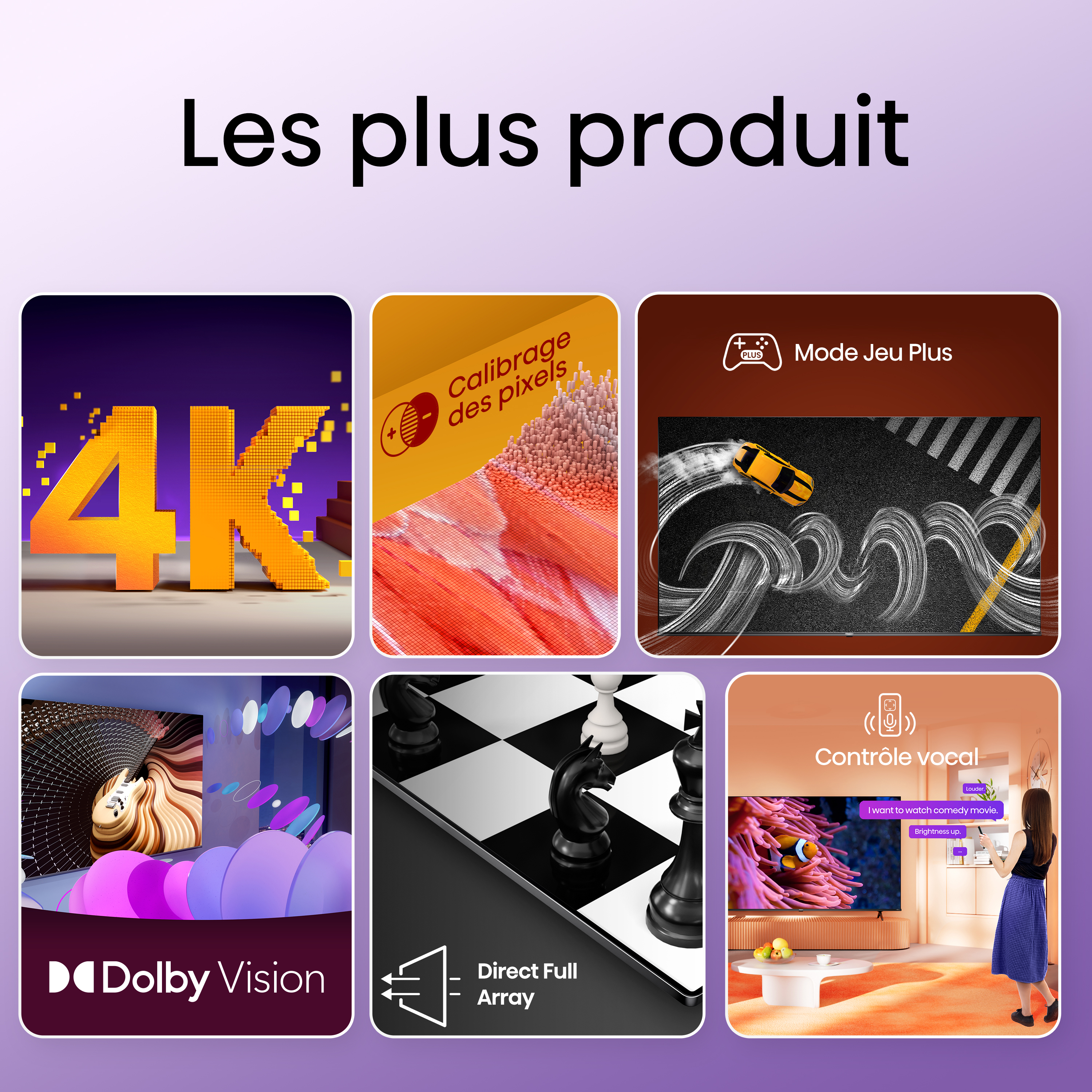 TV 4K | Dolby Vision <br>55" Série A6K