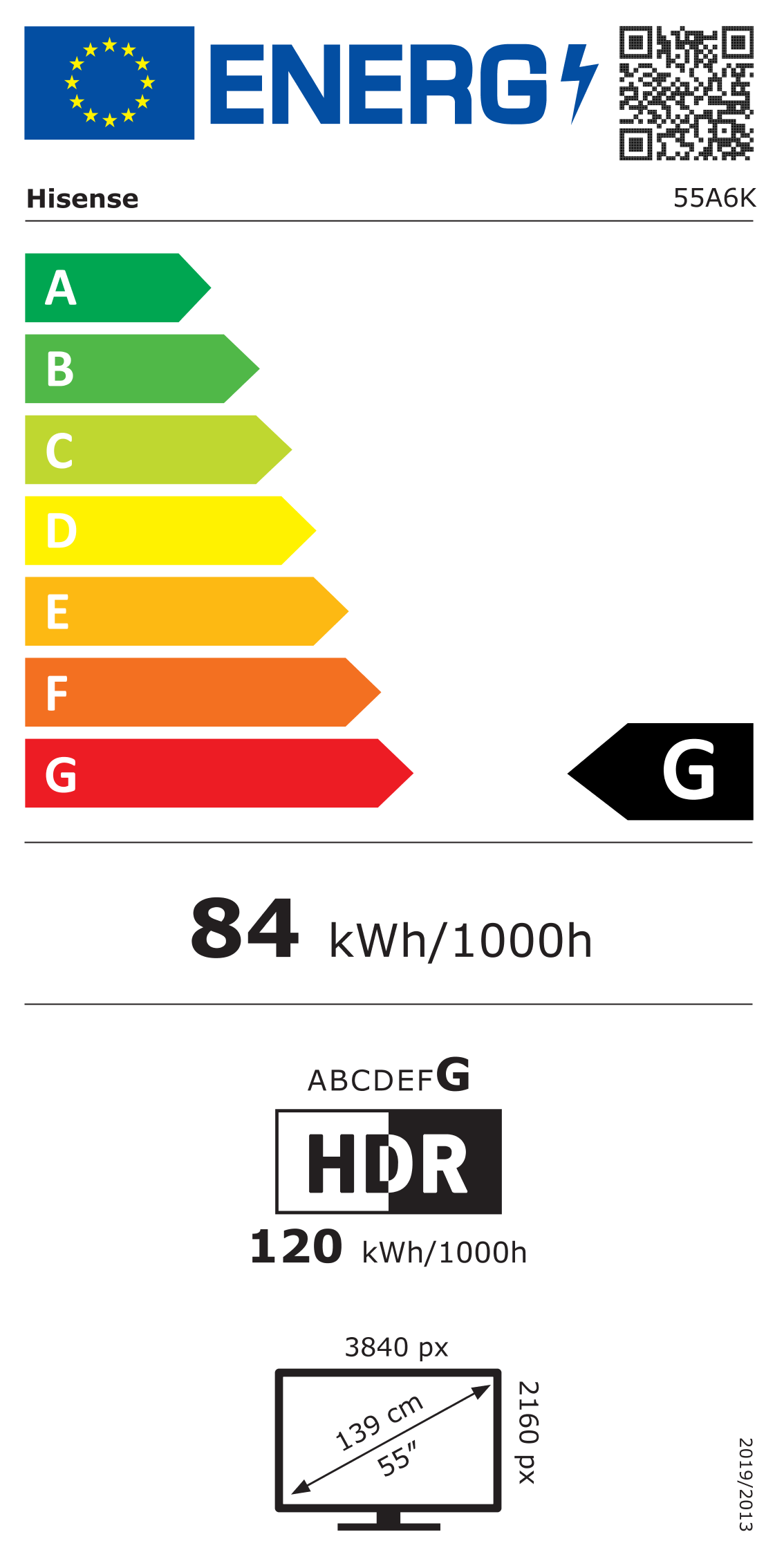 TV 4K | Dolby Vision <br>55" Série A6K