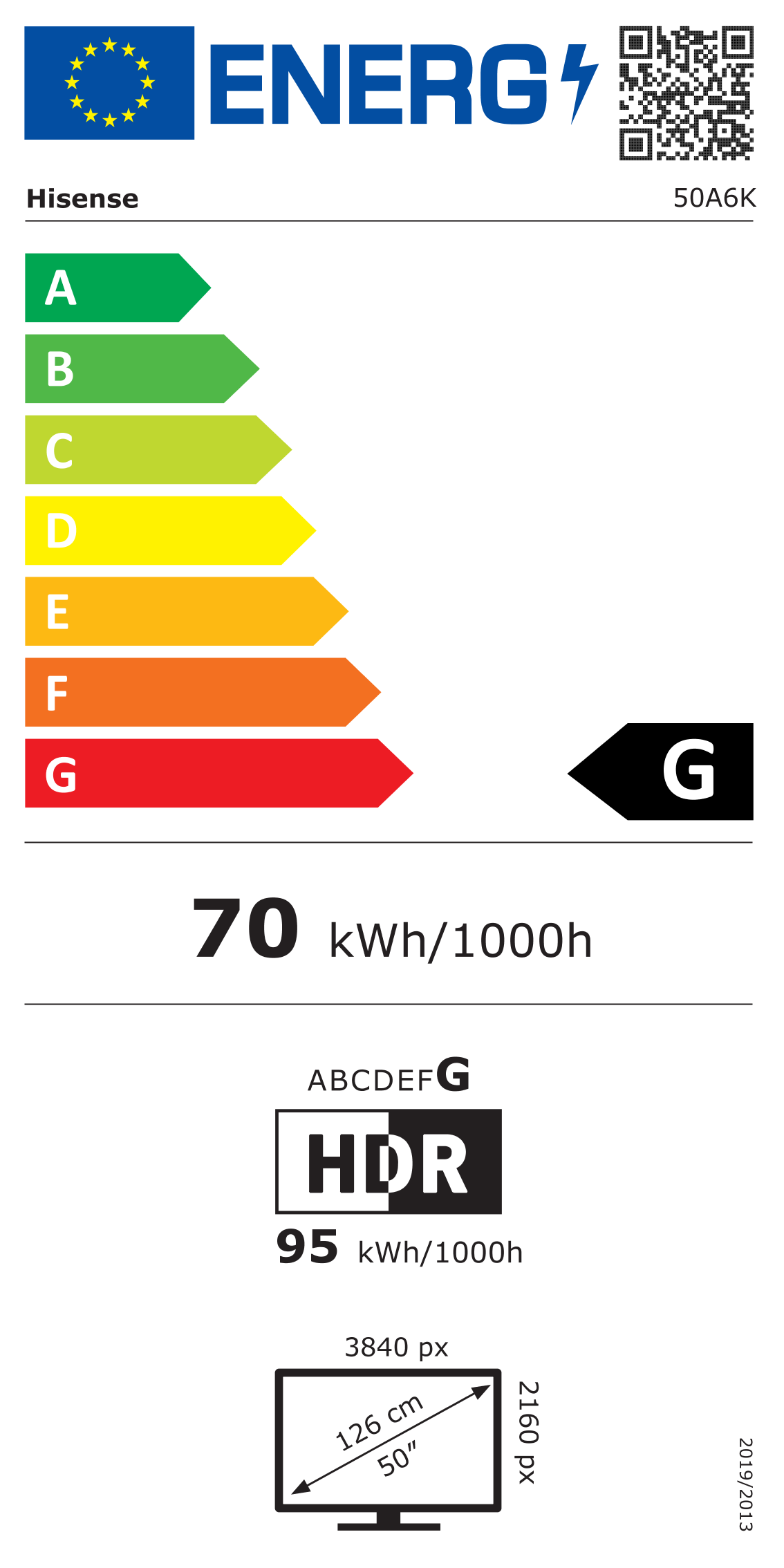TV 4K | Dolby Vision <br>50" Série A6K
