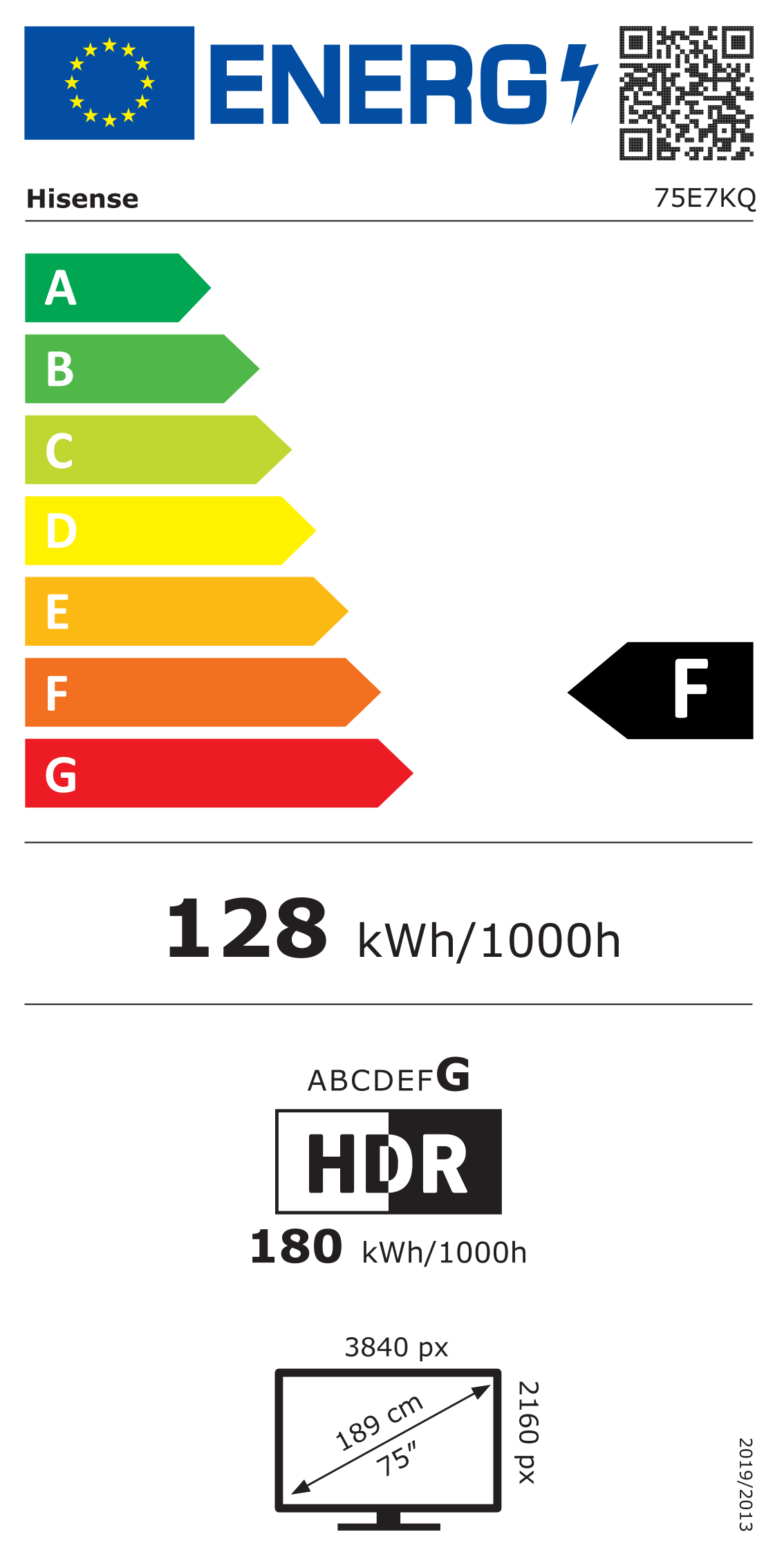 TV QLED 4K | Dolby Vision <br>75" Série E7KQ