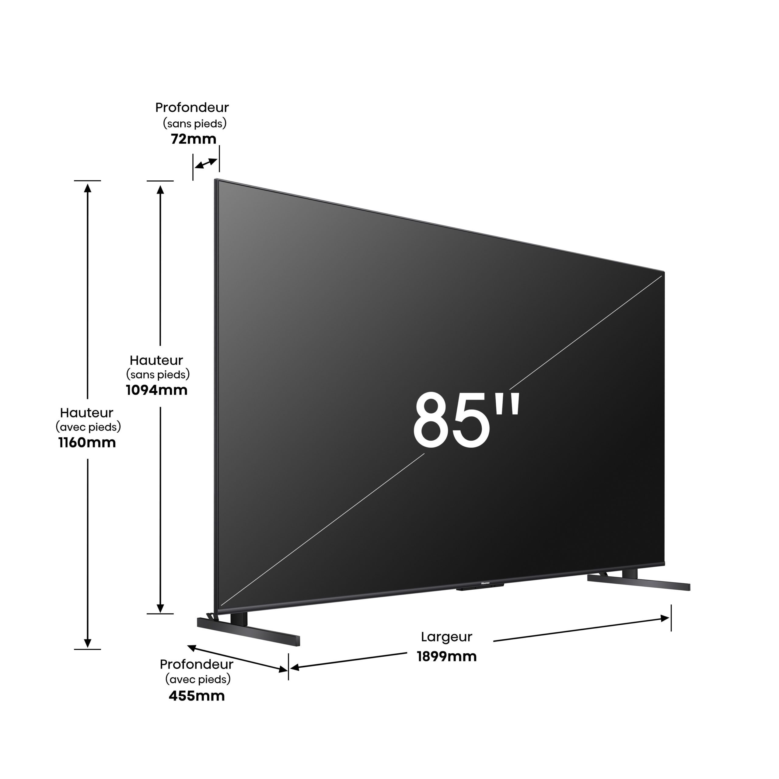 TV MINILED 4K | 144Hz VRR<br>85″ SÉRIE U7KQ